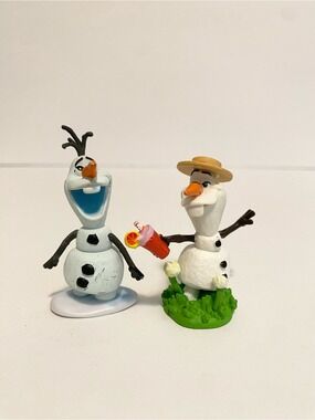 Disney Frozen Olaf Playset Cake Topper Playset Lot